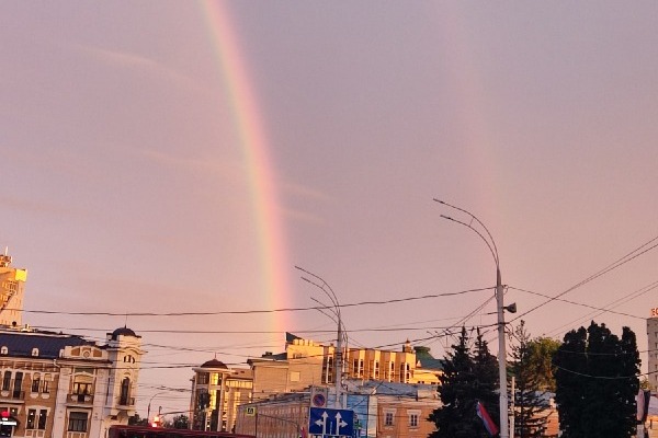 Радуга фото тамбов Как возникла двойная радуга, которую видели накануне в Тамбове ТОП68