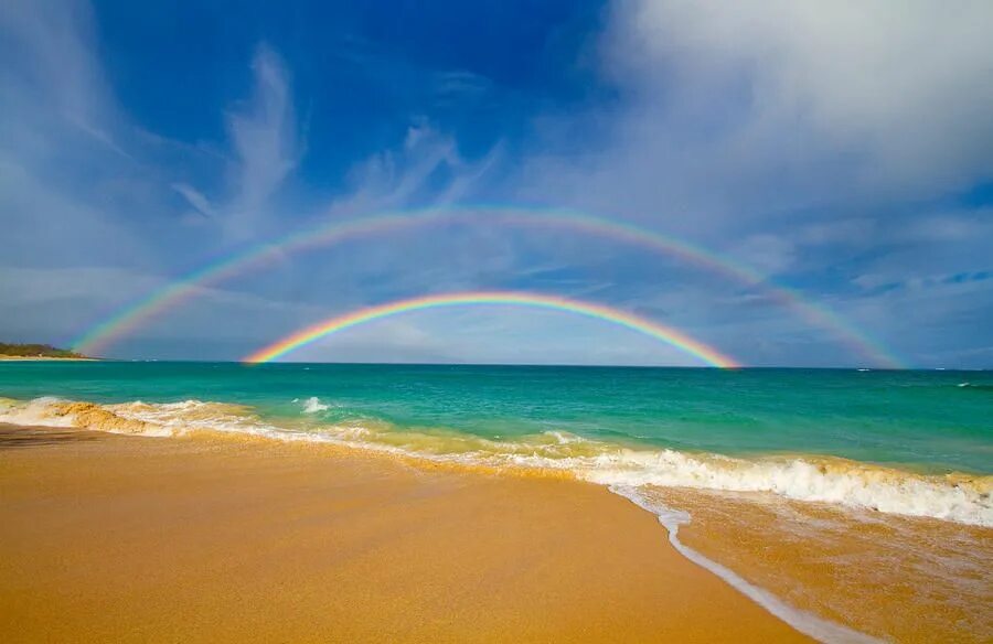 Радуга море фото Double Beach Rainbow Of Maui by Angelina Hills in 2019 Maui, Beach, Hawaiian isl