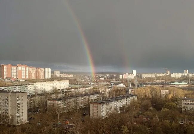 Радуга пермь фото Жители Перми делятся фотографиями первой в этом году радуги Рифей-Пермь: новости