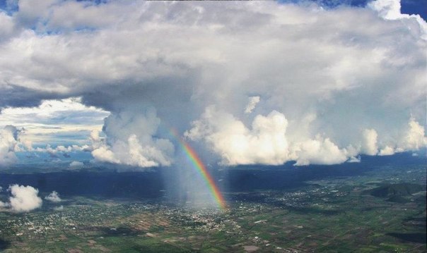 Радуга с самолета фото Фото с самолёта. Wow Фотострана Пост № 796241041