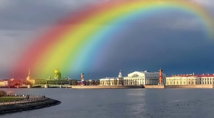 Радуга спб фото В Петербурге похолодает и будут дожди Sobaka.ru