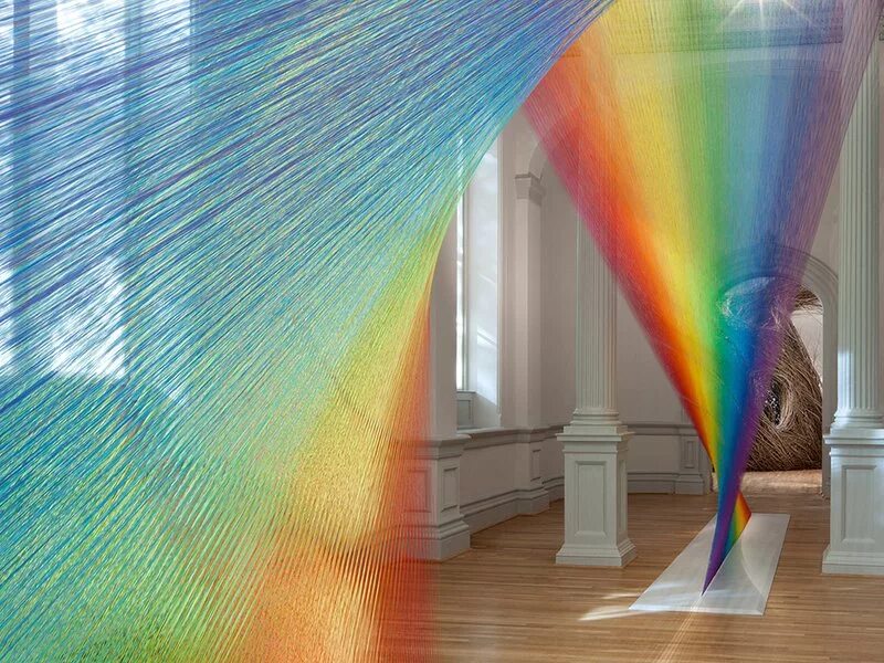 Радуга в домашних условиях фото Artist Gabriel Dawe Made a Rainbow Out of 60 Miles of Thread #ArtTuesday " Adafr