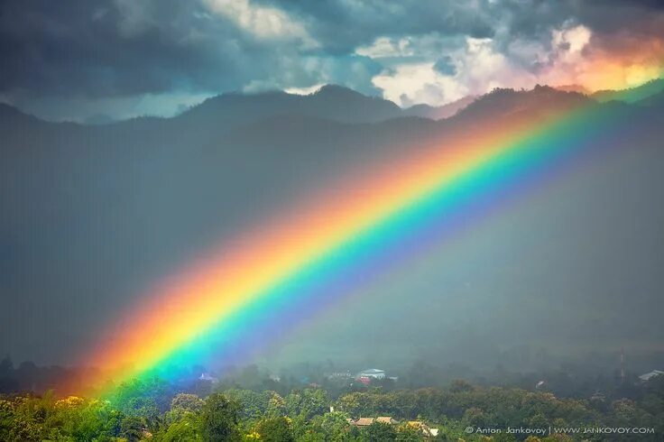 Радуга в домашних условиях фото Rainbow (Pai Thailand) Rainbow after the rain, Rainbow pictures, Rainbow sky