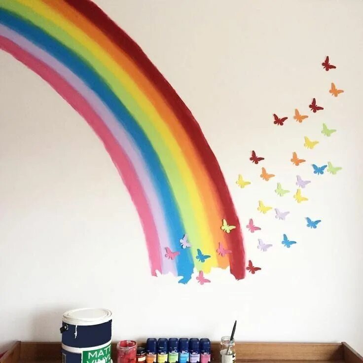 Радуга в оформлении детской Blog & News Rainbow room, Kid room decor, Girl room