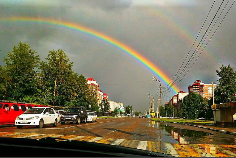 Радуга в уфе фото Двойная радость: благовещенцы устроили фотосессию для радуги - Амурская правда, 