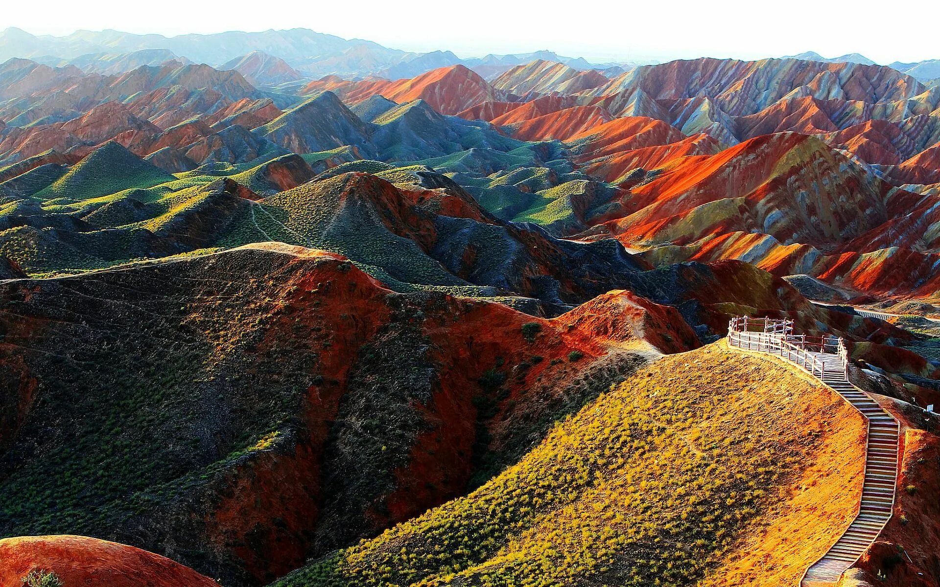 Радужные горы в китае фото Rainbow Mountains Zhangye Danxia China Parques, Naturaleza, Paisajes