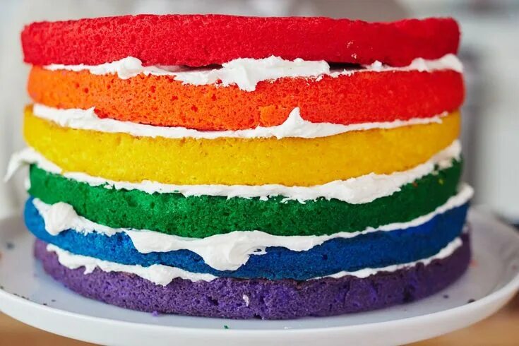 Радужный торт рецепт с фото пошагово How To Make the Ultimate Rainbow Surprise Cake Recept Lekker eten, Eten, Bakken