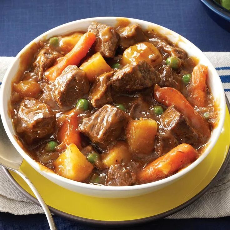 Рагу из свинины рецепт с фото Hearty Slow Cooker Beef Vegetable Stew Recipe