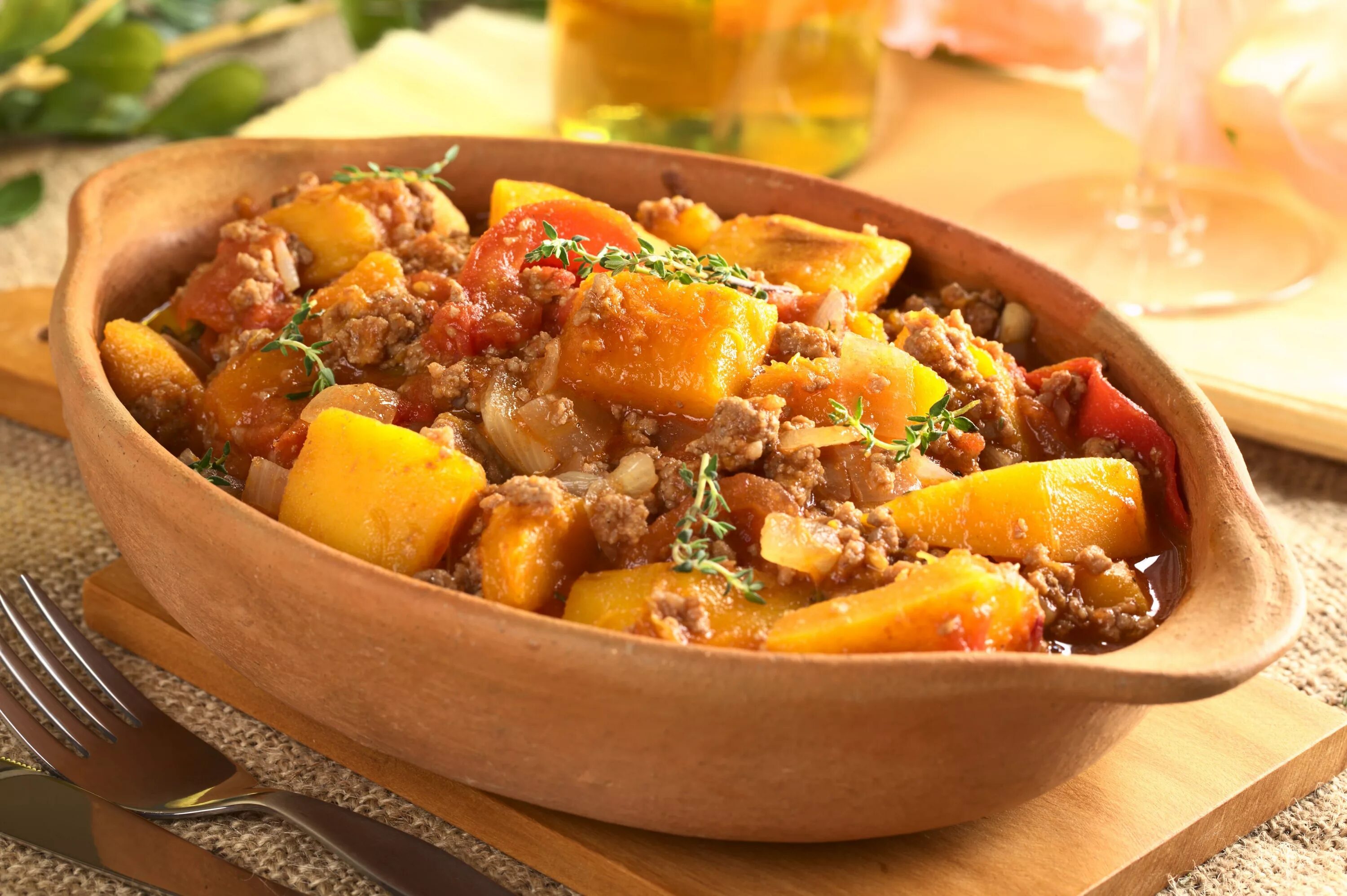 Рагу из свинины с овощами фото Ground Turkey and Butternut Squash Skillet - Slender Kitchen Recipe Healthy reci