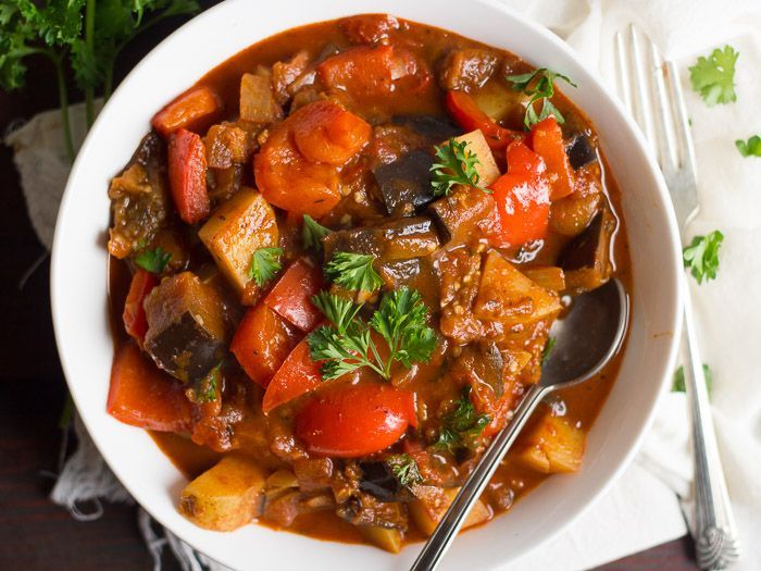 Рагу с баклажанами рецепты с фото Eggplant Goulash Vegetarian recipes, Vegetarian dishes, Soup recipes