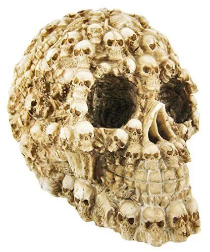 Рак черепа фото Human Skull Decorated with Skeletons and Skulls Halloween skull decorations, Sku