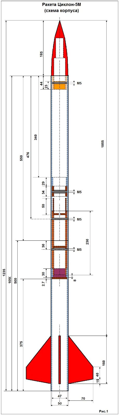 Ракета своими руками чертежи Планер ракеты Циклон-5М