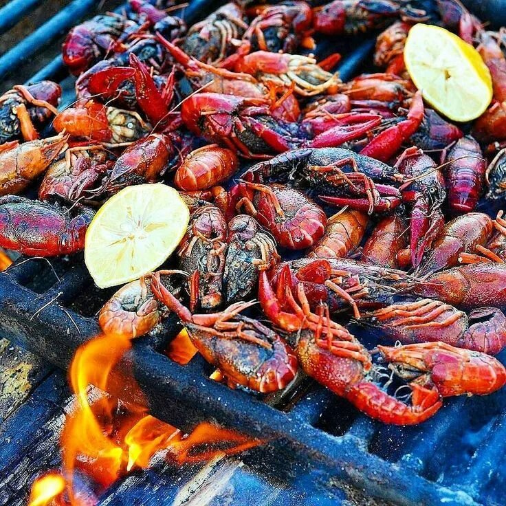 Раки жареные рецепты приготовления с фото Rustic low country crawfish barbecue over the campfire. Just incredible! Courtes