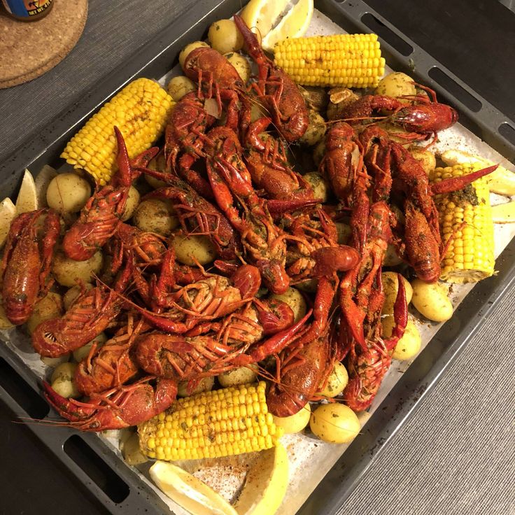 Раки жареные рецепты приготовления с фото Cajun Crayfish Boil homemade #food Food Crawfish recipes, Seafood recipes, Food