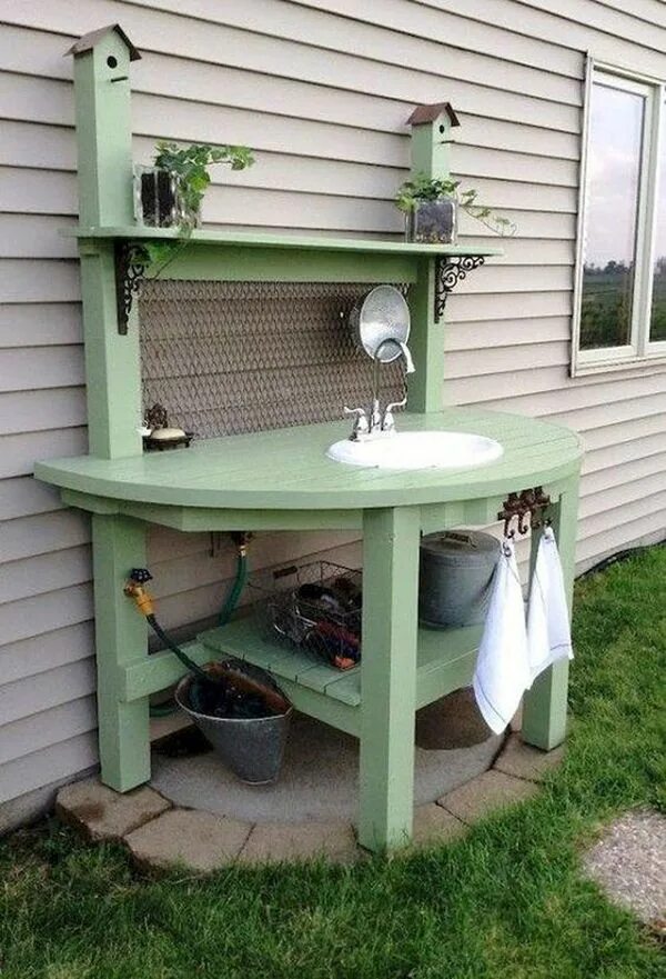 Раковина на дачу своими руками 40 Awesome Garden Sink Ideas That Must Have To Outdoors HomeMydesign Garden sink