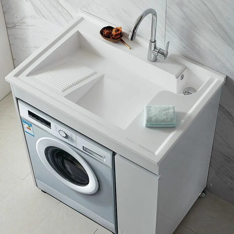 Раковина на стиральную машину фото Customized Laundry Sink Bathroom Cabinet For Washing Machine with laundry soap h