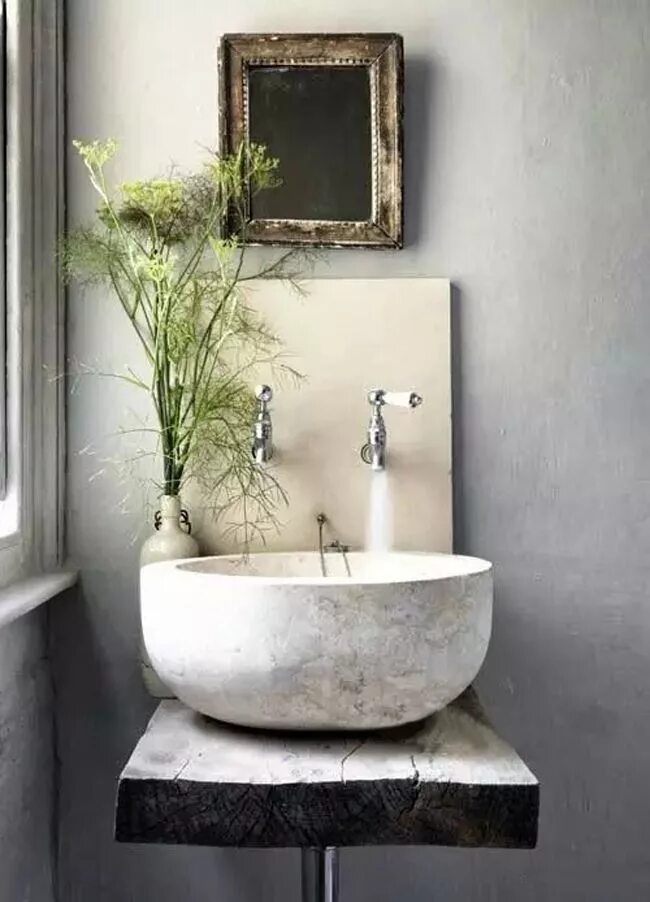 Раковина в интерьере ванной Дерево в ванной комнате: 30 вариантов декора Bathroom inspiration, Bathroom desi