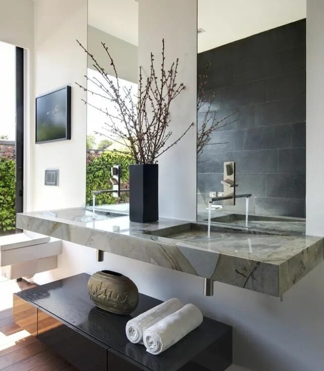 Раковина в ванной дизайн интерьер Modern bathroom Unique bathroom design, Bathroom sink design, Modern bathroom de