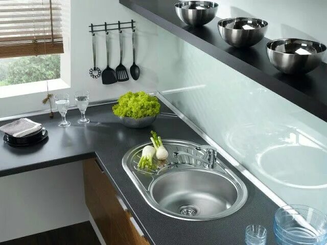 Раковины в интерьере кухни фото Pin on wnętrza Kitchen, Kitchen appliances, Decor