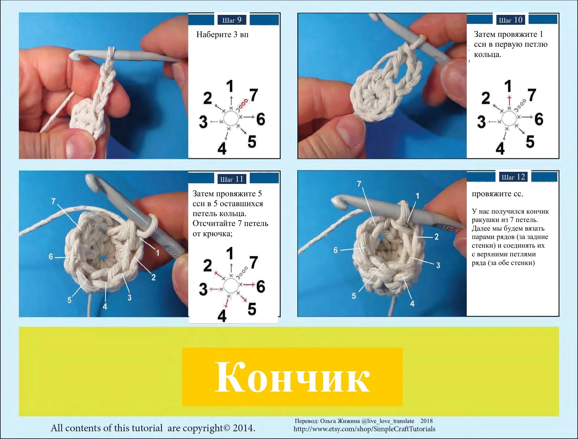 Ракушка связанная крючком схема Perevod_Korzina_kryuchkom_Rakushka.pdf в 2020 г Связаные крючком куклы, Спиральн