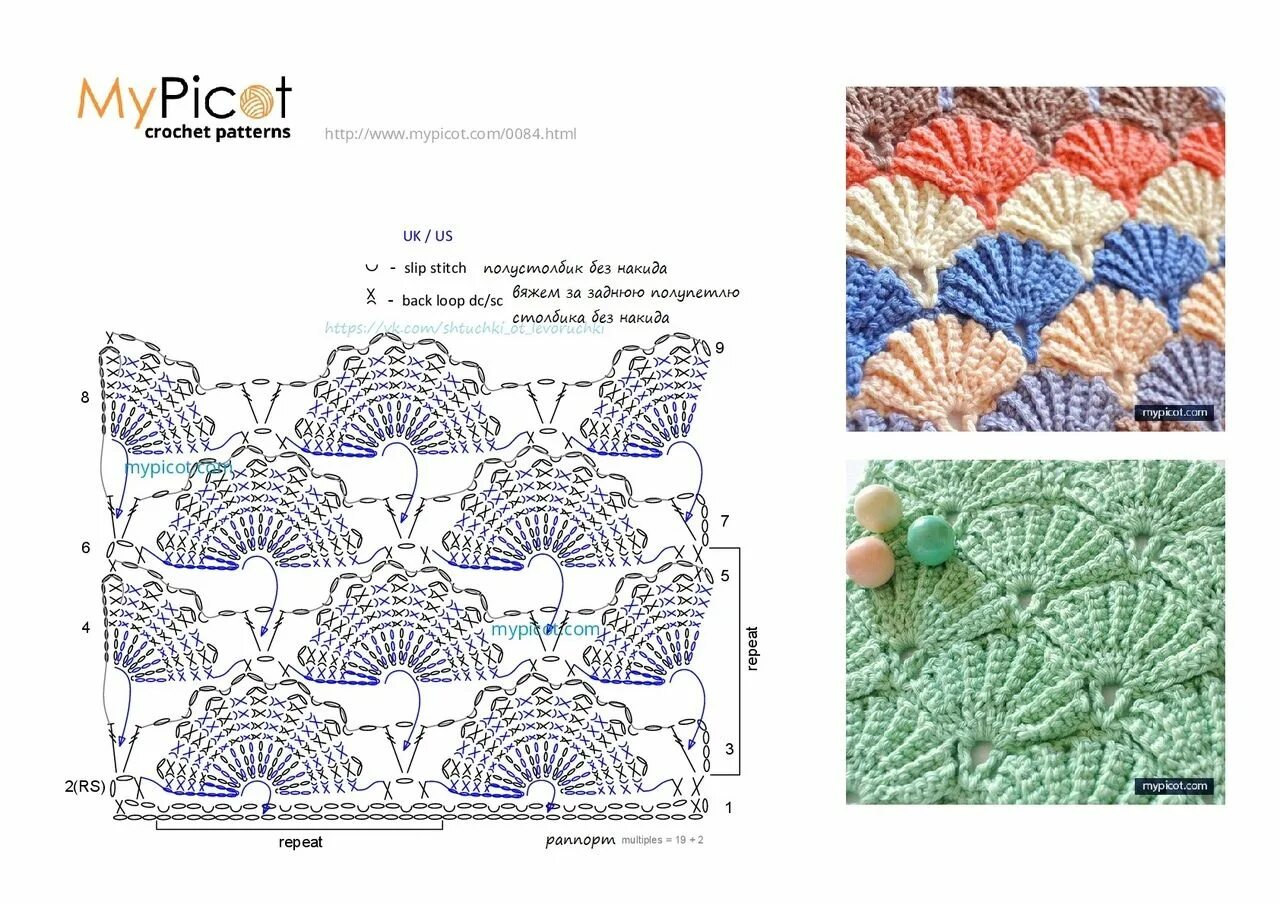 Ракушки крючком схемы для начинающих Стена ВКонтакте Схемы вязания крючком, Узоры, Вязание крючком