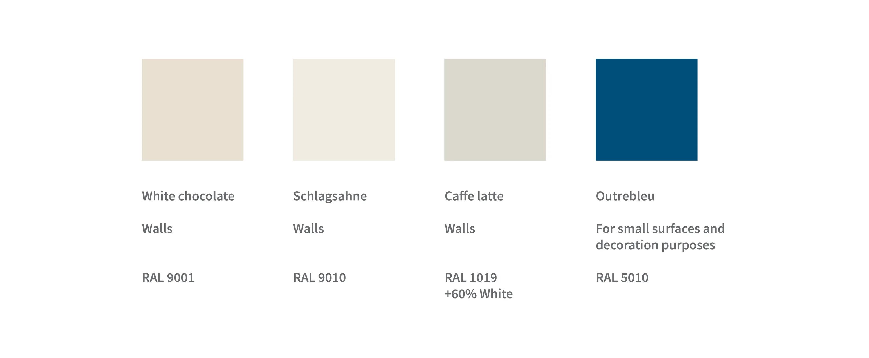 Рал 9010 какой цвет фото в интерьере Buildings - colours CERN Design Guidelines