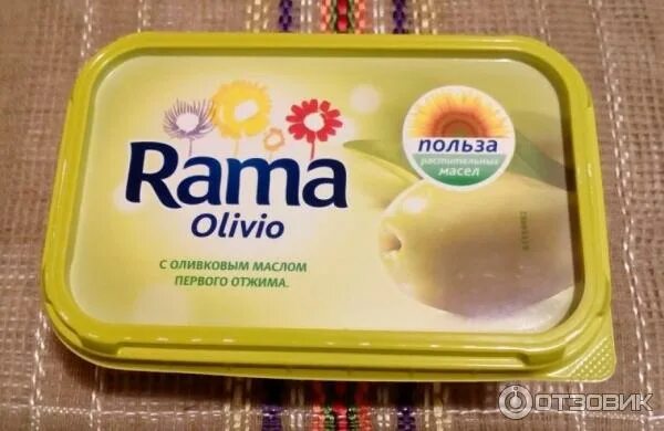 Рама масло 90х фото Отзыв о Спред растительно-жировой Rama Olivio Отличное твёрдое масло для поста и