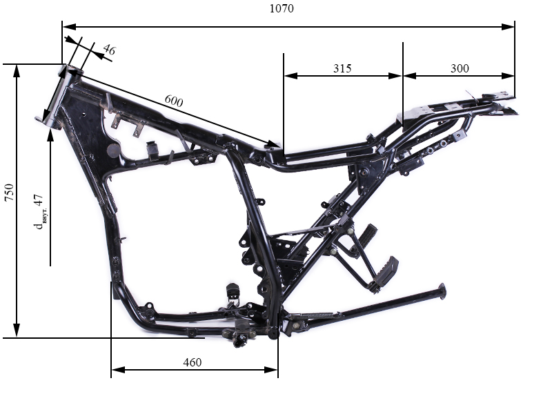 Рама мотоцикла фото Рама - Enduro/Kross: на мотоцикл