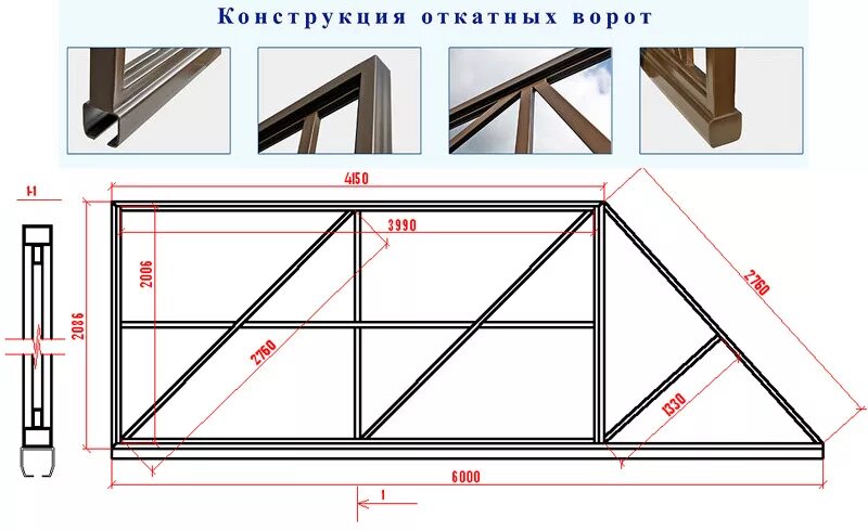 Рама откатных ворот чертеж Мой дом моя крепость. Часть 12(откатные ворота начало) - DRIVE2