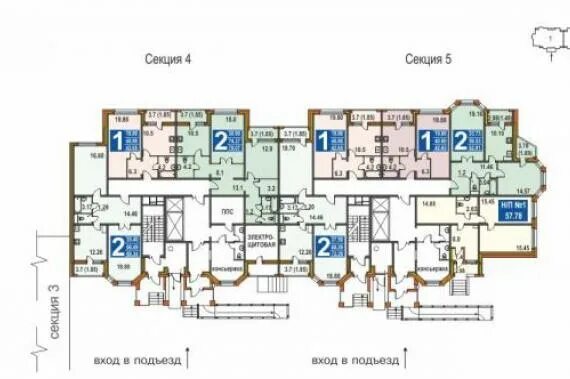 Раменское квартира планировки ЖК ул. Молодежная, 18 - RealtyStreet