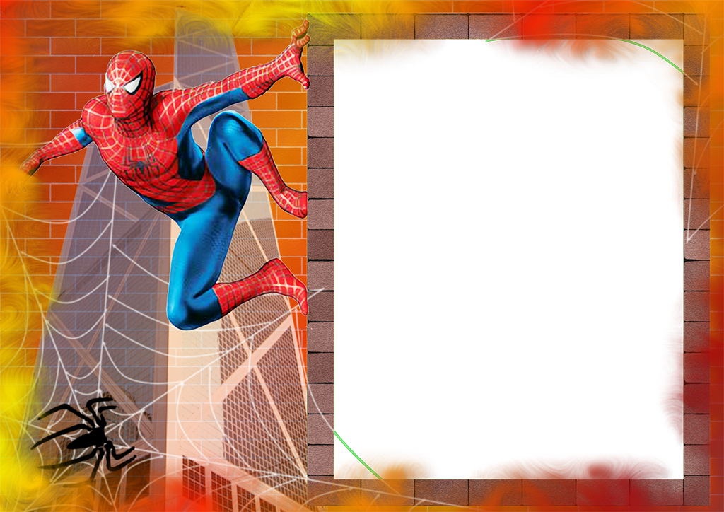 Рамка для фото героя Moldura Digital Homem Aranha - Digital Grátis Spiderman birthday, Spiderman birt