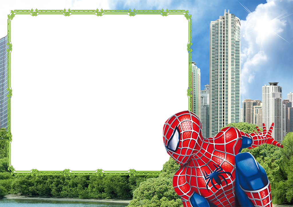 Рамка для фото героя Moldura Homem Aranha Desenho Infantil - Digital Grátis Homem aranha desenho, Hom