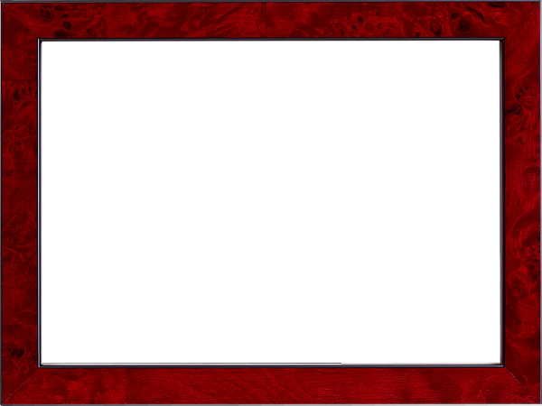 Рамка для фото красного цвета стильная Simple Red Transparent Frame - Bingkai Foto Besar - (600x450) Png Clipart Downlo