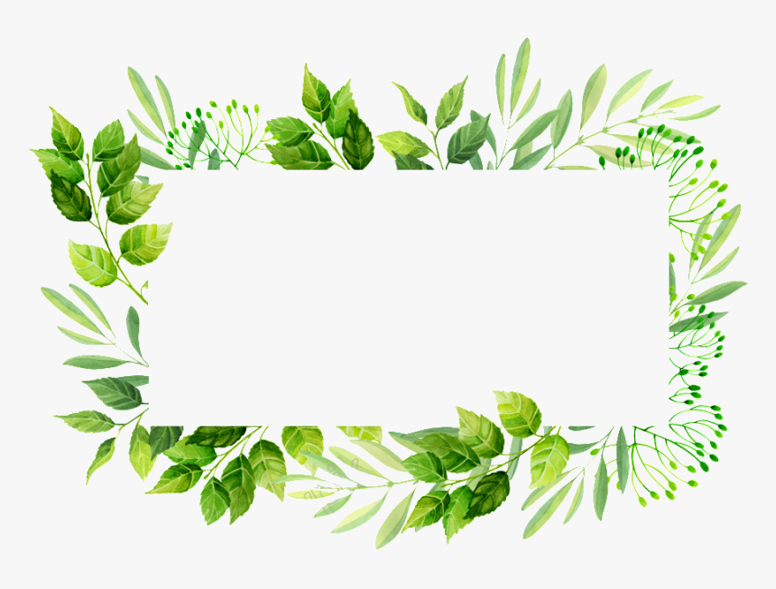 Рамка для фото листья Vector Frame Png Transparent Images - Leaves Invitation Frame Png, Png Download 