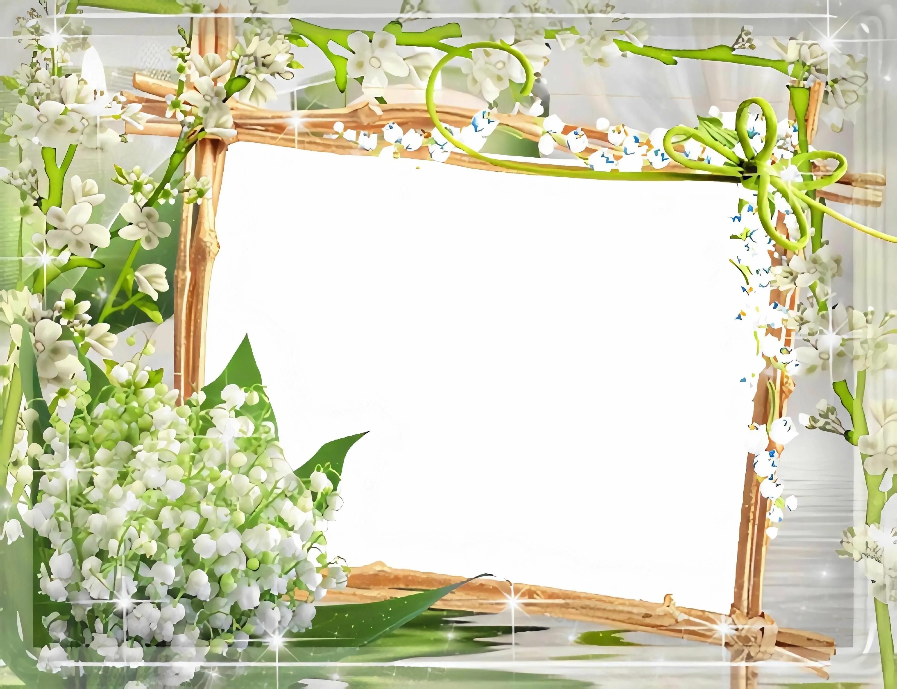 Рамка для фото май Lilies Of The valley Photo Frame Lily of the valley, Flower frame, Photo frame