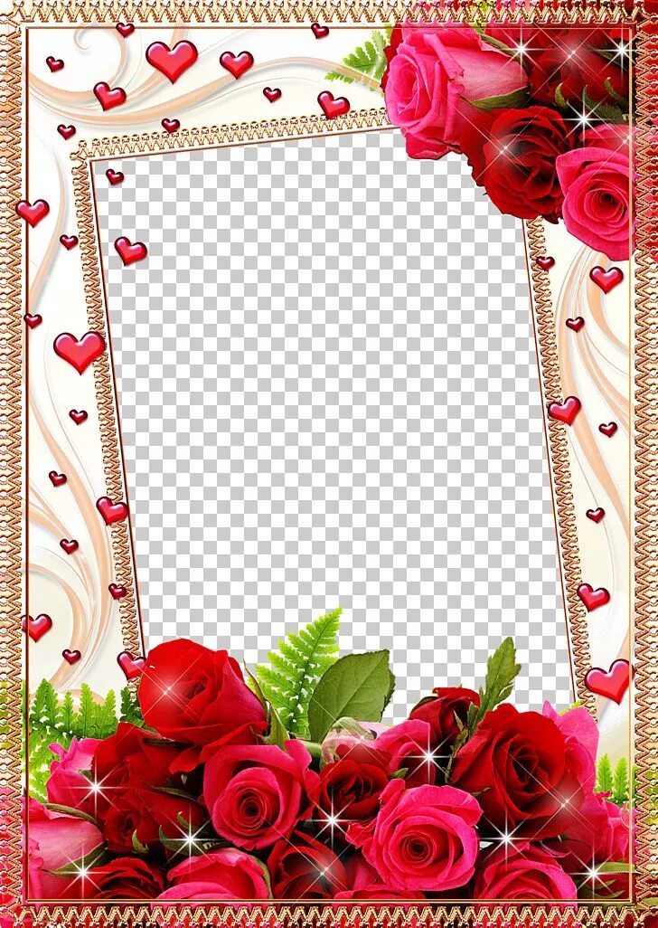 Рамка для фото с днем рождения женщине Frame Flower Rose PNG - border, border frame, borders, christmas decoration, chr