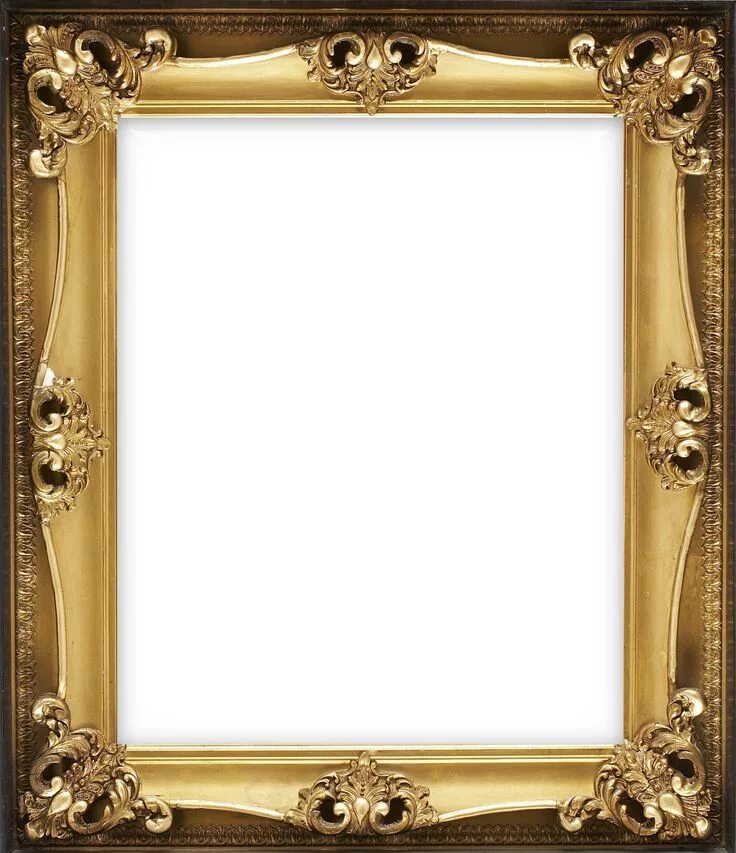 Рамка для фото сканворд 8 Vertical Classic Transparent Frame with Ornaments Photo frame design, Gold pictu