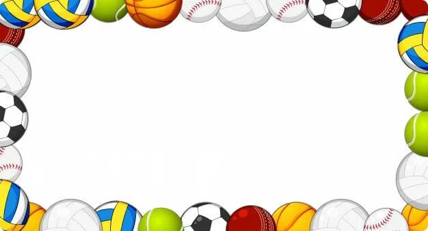 Рамка для фото спорт Un fondo de marco de pelota de deporte v... Free Vector #Freepik #freevector #fr