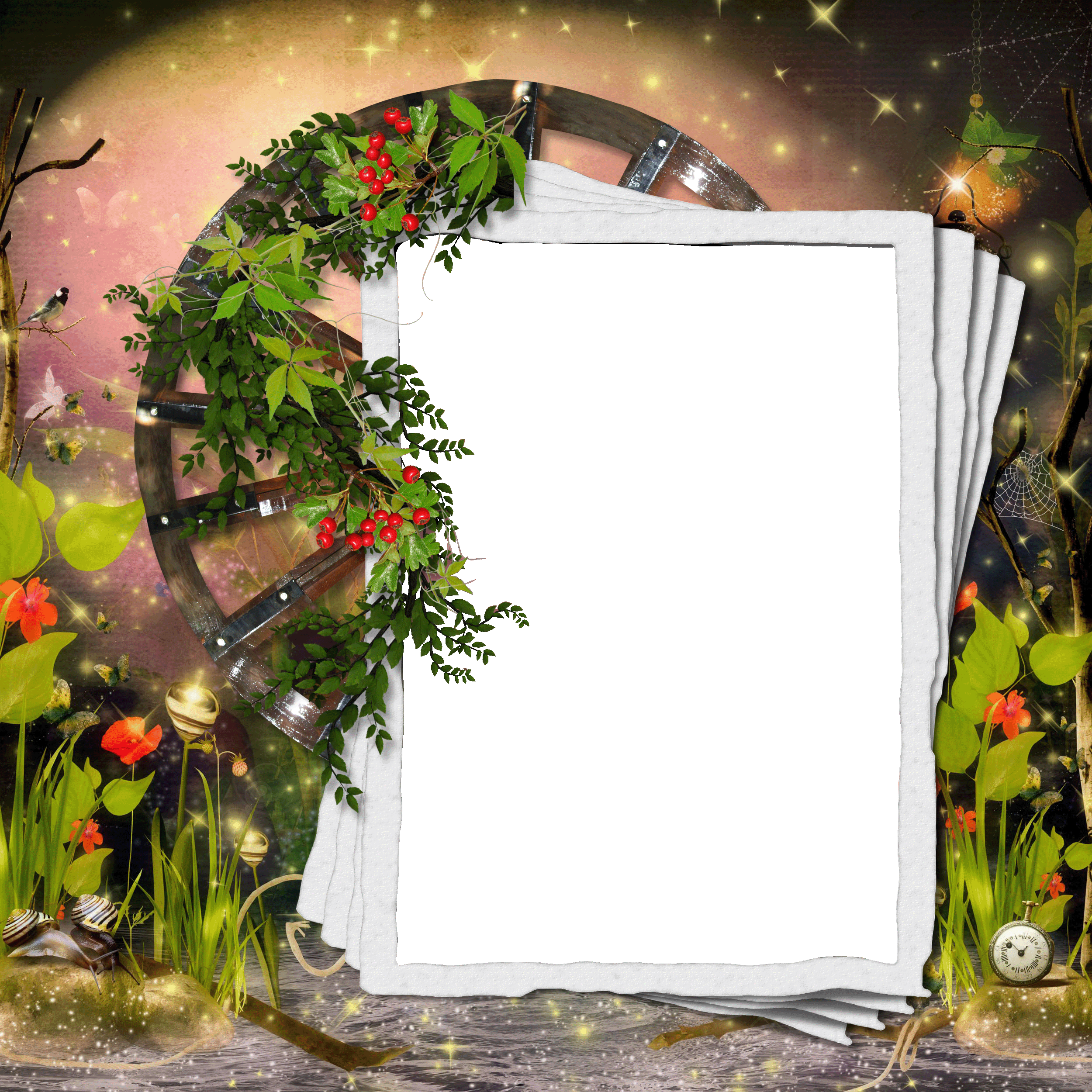 flower and glass boarder frame by collect-and-creat on DeviantArt Imagenes de ma