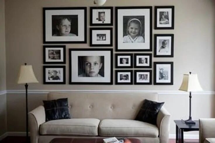 Рамка под фото на стену Here Are 30 #Totally Easy #Photo Frame #Arrangements for Your #House ... Decorac