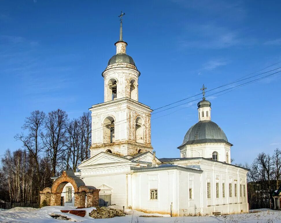 Рамкад совхозная ул 6 село архангельское фото Церковь Вознесения Господня в Архангельском, православный храм, Кировская област