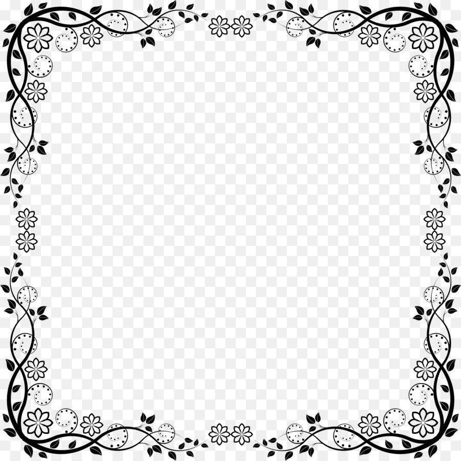 Рамки черно белые фото Picture Frames - Black And White Frame - CleanPNG / KissPNG