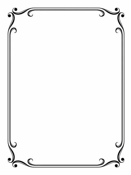 Рамки черно белые фото Simple ornamental decorative frame - Stock Illustration Frame decor, Frame, Abst