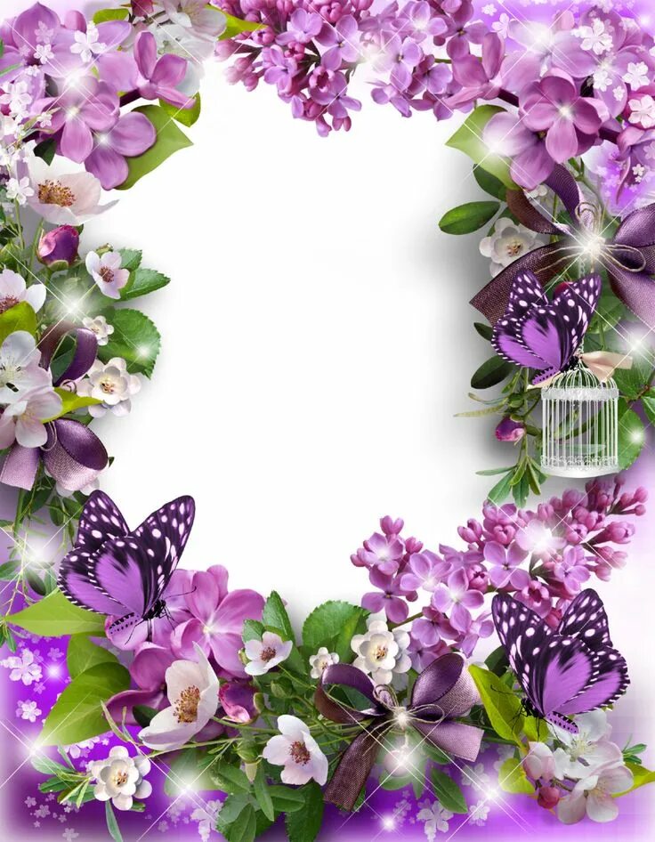 Рамки для оформления фото онлайн Flower picture frames, Flower frame, Flower frame png