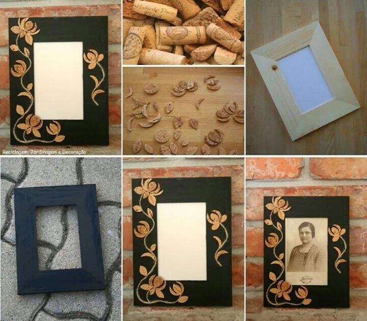 Рамки своими руками в домашних Képkeret Picture frame decor, Frames diy crafts, Diy frame