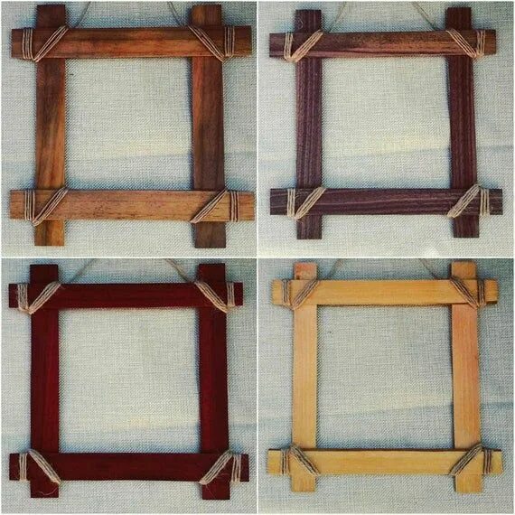 Рамки своими руками в домашних A unique, rustic, handmade picture frames. Perfect for use in invites, greeting 