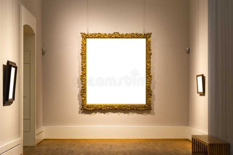 Рамки внутри фото Blank Art Museum Isolated Painting Frame Decoration Indoors Wall Editorial Image