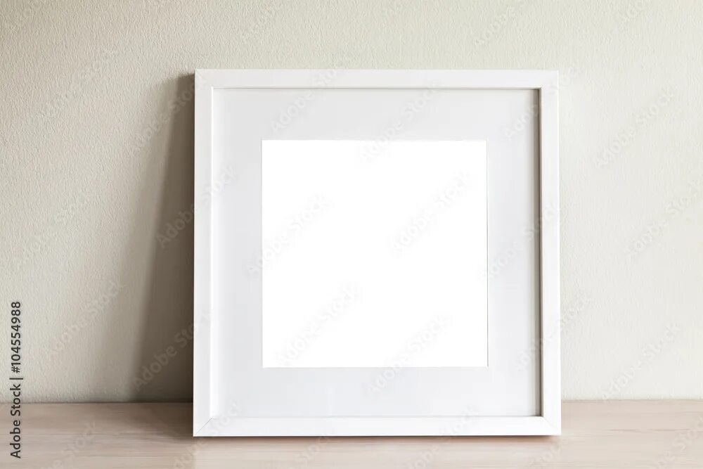 Рамки внутри фото White square frame mockup фотография Stock Adobe Stock