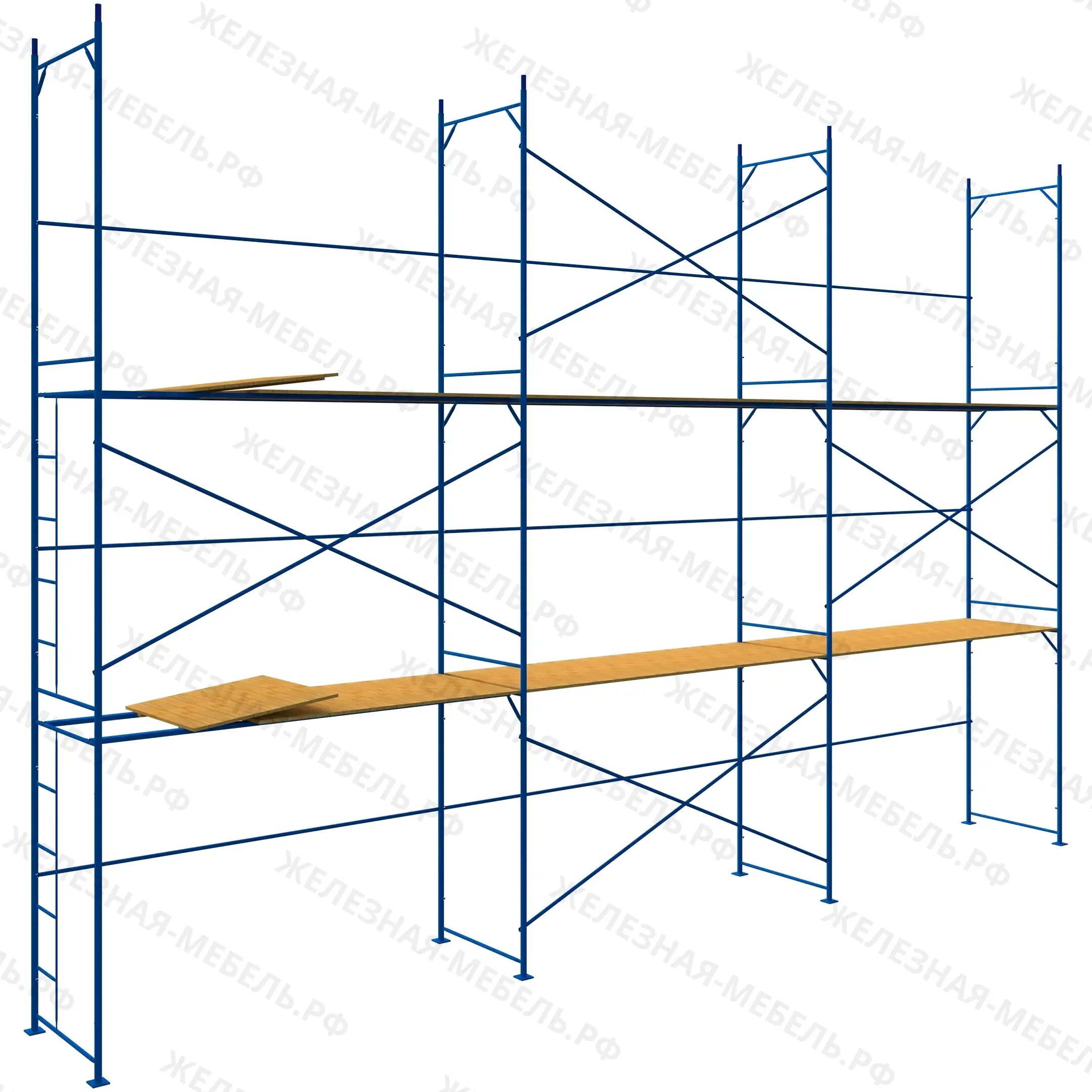 Рамные леса фото Леса рамные строительные ЛРС-40 6х9 м (2 яруса под настил) купить в Благовещенск