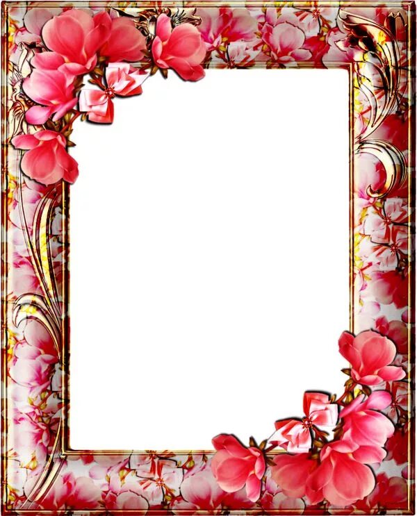 Рамочки для оформления фото Pin on frames Floral border design, Floral cards design, Flower picture frames